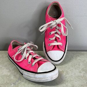 Converse Hot Pink Low Top Sneakers Y12